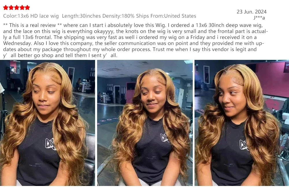 180 200 Density 100% Human Hair Body Wave Wigs P4/27 Highlight Colored 13x4 13x6 HD TranspatentLace Frontal 18-46 Inch Remy Hair