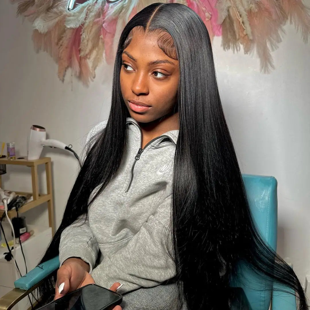 30 40 Inch 13x4 13x6 Straight Lace Frontal Wigs 360 Front Human Hair 4x4 5X5 Closure Wig Pre Plucked For Women 250 Density