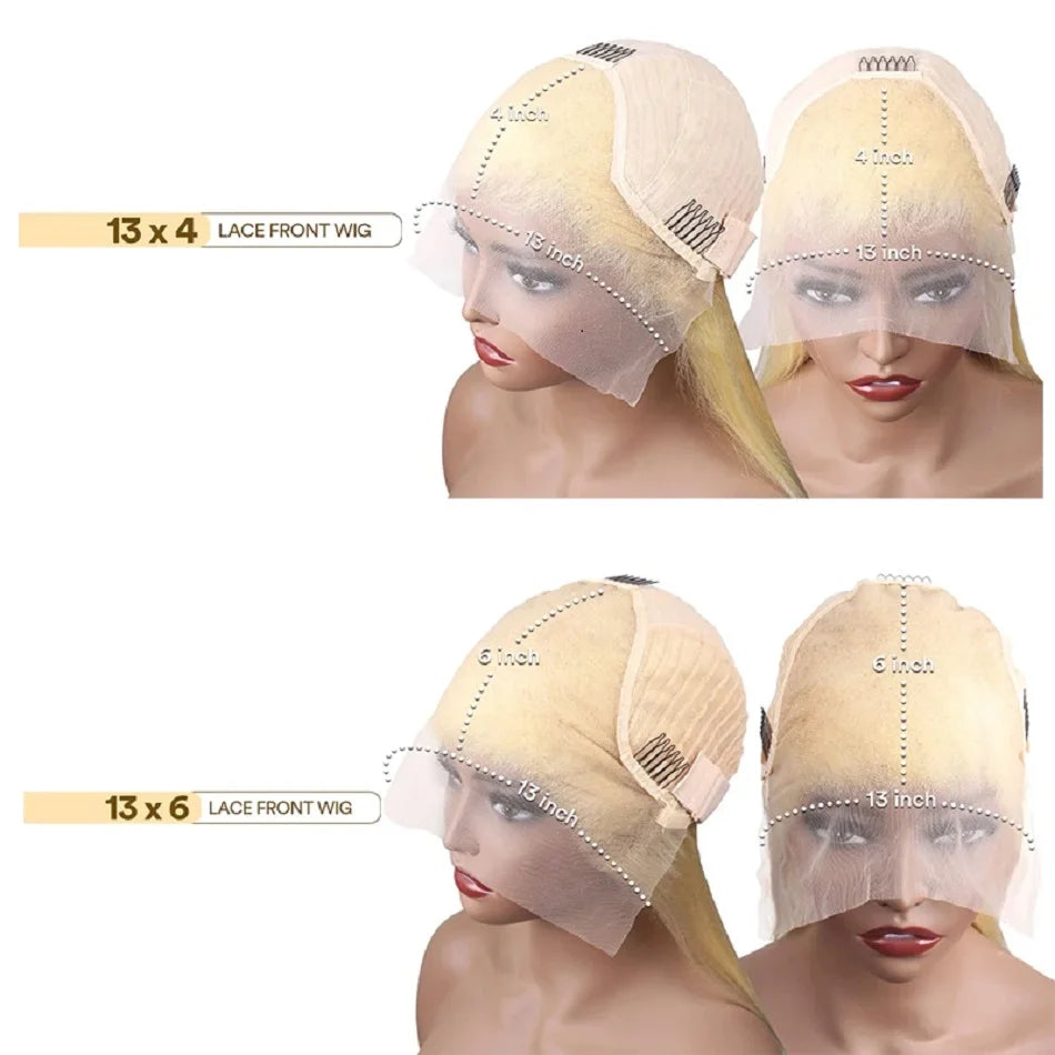 30 36 Inch 13x4 Pink Lace Front Wig Human Hair 13x6 Straight Hd Lace Frontal Wig For Women Brazilian 613 Light Pink Colored Wigs