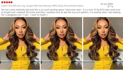 180 200 Density 100% Human Hair Body Wave Wigs P4/27 Highlight Colored 13x4 13x6 HD TranspatentLace Frontal 18-46 Inch Remy Hair