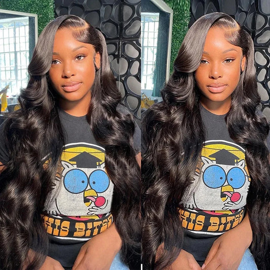 Tuneful HD Transparent 13x4 13x6 Lace Front Human Hair Wigs Raw Indian Body Wave Pre Plucked Human Hair Lace Frontal Wigs